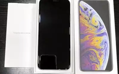  صورة 1 ايفون XS MAX فضي 256 جيجا