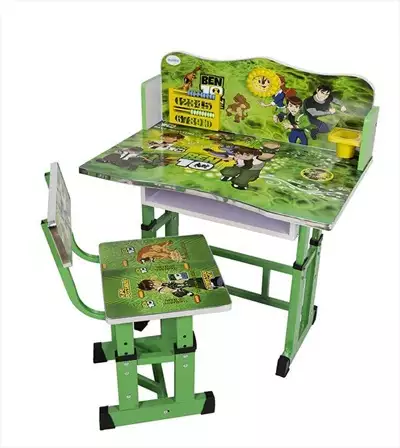  صورة 2 ENSEMBLE BUREAU ET CHAISE POUR ENFANT ANNIMAUX – M