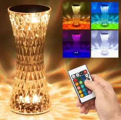  صورة 2 Lampe de table en cristal multi color romantic