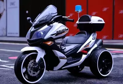  صورة 2 MOTO POLICE ÉLECTRIQUE 12V 3 Roues