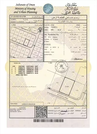  صورة 1 أرض سكني للبيع في العامرات إعلان 54682