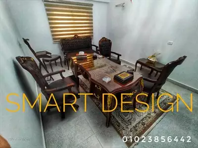  صورة 2 افخم الغرف الكلاسيك خشب زان احمر مطعم بالنحاس الاصلي من شركه smart design