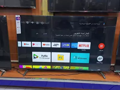  صورة 1 شاشات تلفزيون سمارت 4k UHD LED نت فلكس شاهد يوتيوب اندرويد اصلي توصيل مجاني