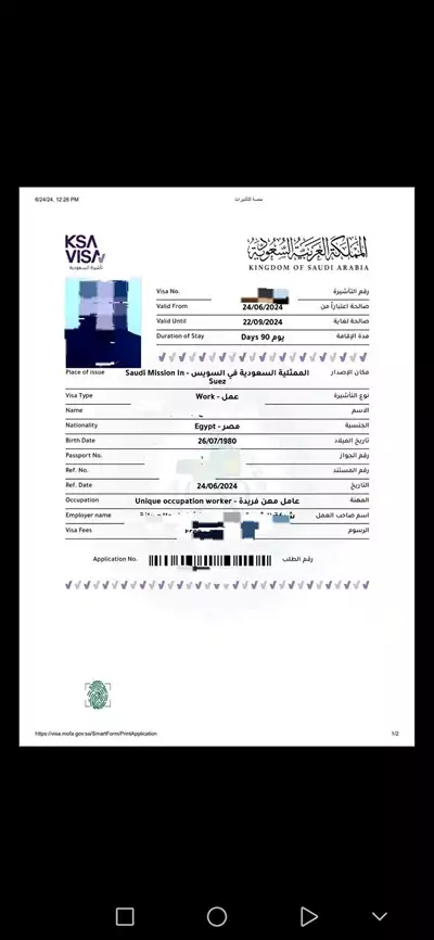  صورة 4 تأشيرات عمل للسعودية إعلان 95285