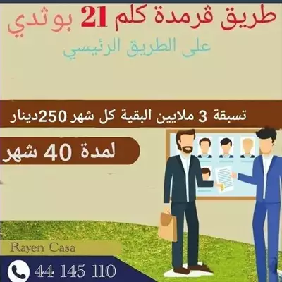  صورة 1 قطع اراضى مقسمة فى طريق قرمدة بوثدى