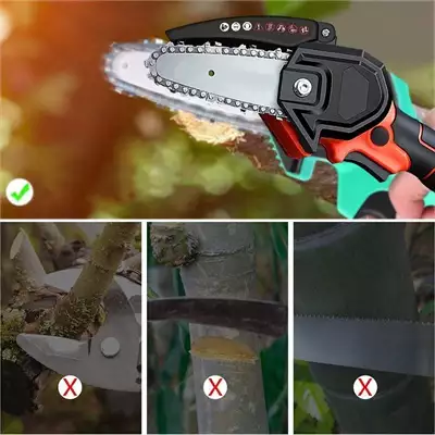  صورة 4 منشار كهربائي محمول Portable Mini Chainsaw