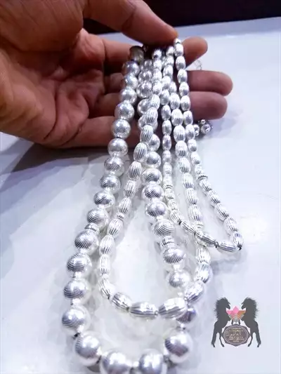  صورة 5 عرض مجموعه من سبح مسابح فضة عيار 925 Displaying a collection of 925 silver rosaries