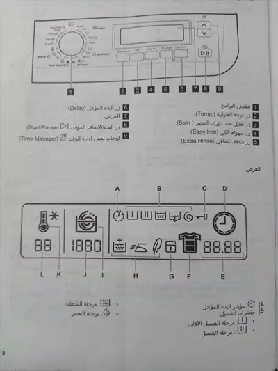  صورة 7 غساله زانوسي اكواتيك بلس 8كيلو شاشه ديجيتل