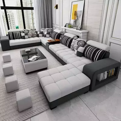  صورة 1 Fabric modern sofa