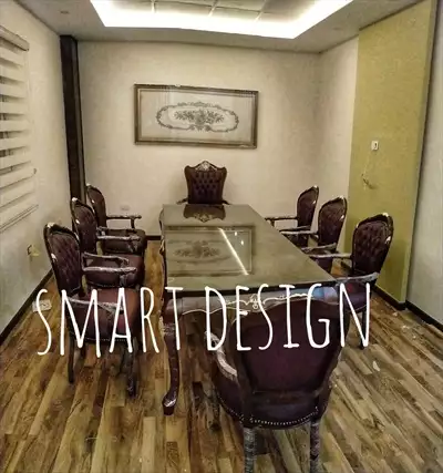  صورة 1 ترابيزة اجتماعات meeting room خشب زان احمر