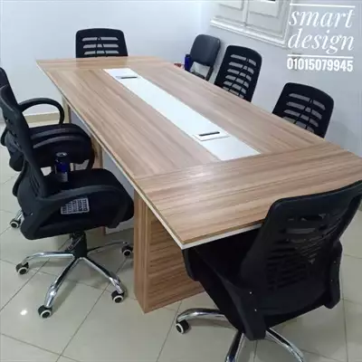  صورة 1 ترابيزة اجتماعات خشب مستورد meeting Room MDF woo