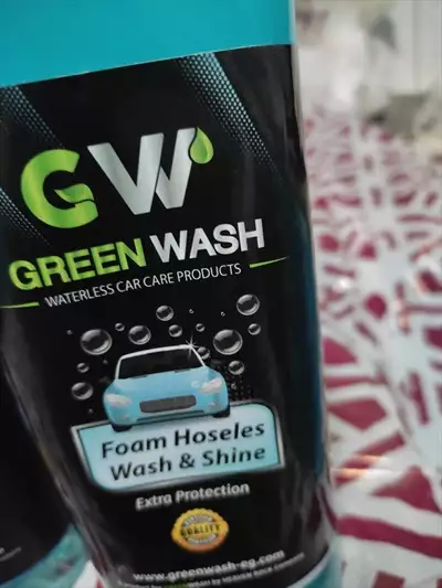  صورة 7 منتجات Green Wash لغسيل جاف للسياره بدون ماء وط