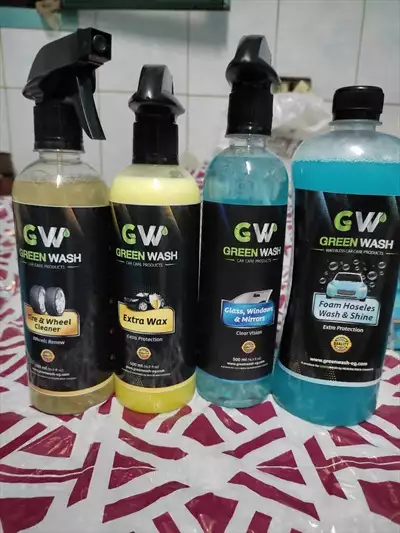  صورة 1 منتجات Green Wash لغسيل جاف للسياره بدون ماء وط