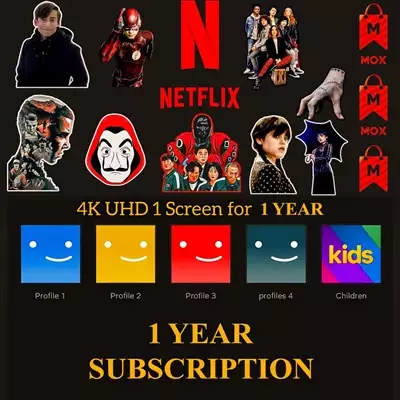  صورة 3 حساب Netflix اعلي باقه شاشة واحده