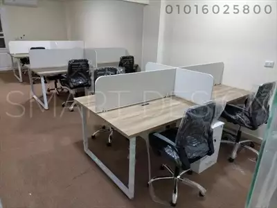  صورة 1 work station خلية عمل بارتشين مكاتب موظفين بجميع ا