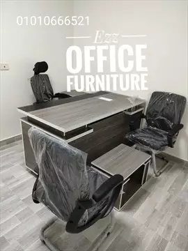 صورة - مكتب مدير مودرن من تسليمات Ezz office furniture للاثاث المكتبي للتواصل01010666521