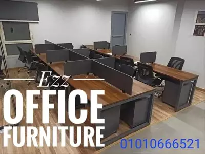  صورة 1 وورك ستيشن مودرن من تسليمات Ezz office furniture للاثاث المكتبي للتواصل 01010666521