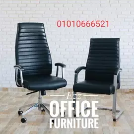 صورة - طقم كراسي مكتب مودرن من Ezz office furniture للاثاث المكتبي للتواصل01010666521