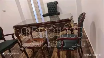  صورة 2 مكتب وزاري فرنساوي خشب زان احمر تنجيد جلد 15045