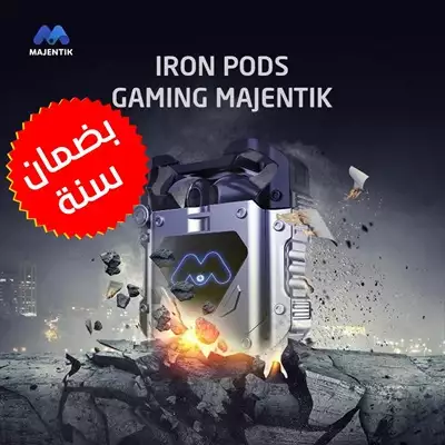  صورة 3 سماعات iron pods ضمان عام كامل