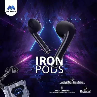  صورة 2 سماعات iron pods ضمان عام كامل