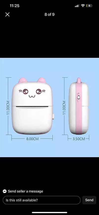  صورة 7 Meow Mini Label Printer ملصقات طابعات محمولة حراري