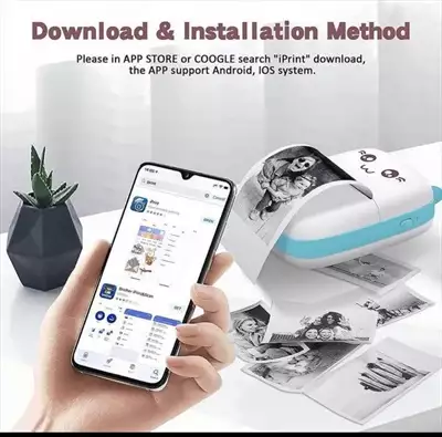  صورة 8 Meow Mini Label Printer ملصقات طابعات محمولة حراري