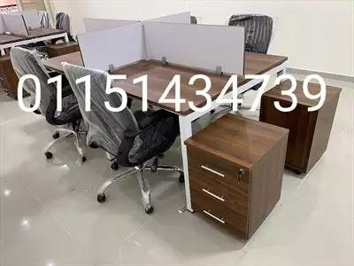  صورة 1 خلايا عمل work station متاح تنفيذ جميع التصميمات والمقاسات بجميع درجات الوان الخشب ٠١١٥١٤٣٤٧٣٩