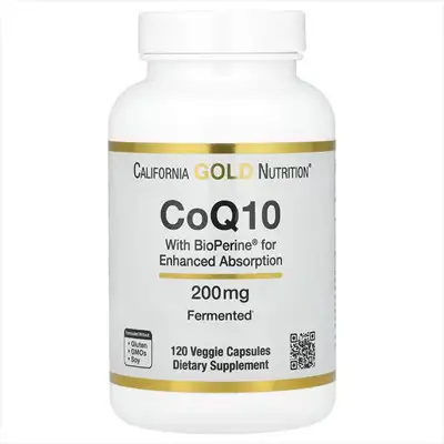  صورة 1 أنزيم الطاقه كيو 10 Coenzyme Co Q10 120كبسولة بتركيز مضاعف 200 ملغ مدعم بالفلفل الاسود